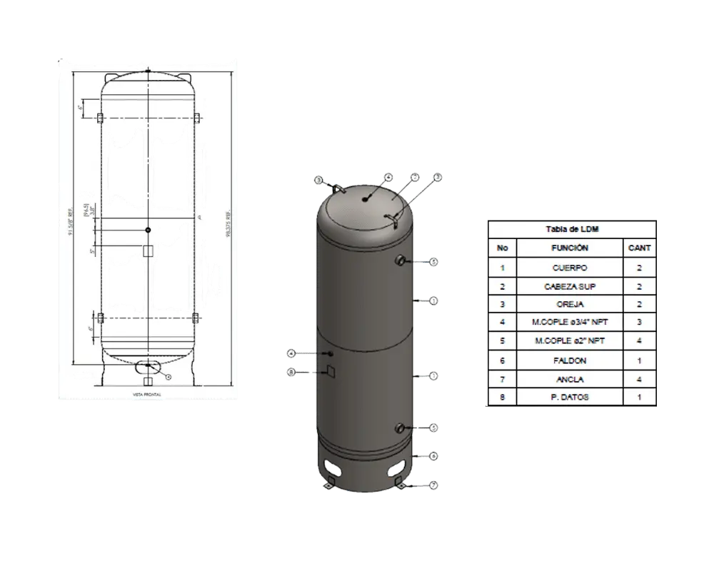 El Tanque De Almacenamiento De Aire